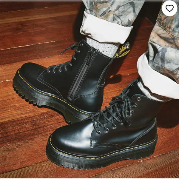 Dr Martens Jadon Smooth Leather Platform Boots - Image 2