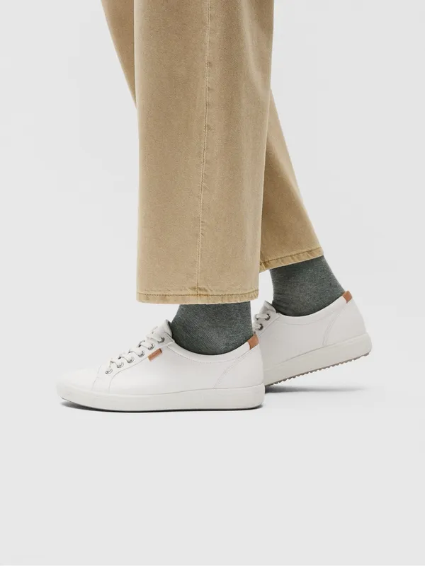 ECCO Soft 7 Women's Leather Lace-Up Sneaker Size 39EU/ 8-8.5 US - Image 4