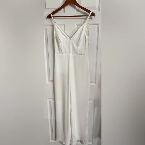Lulu's Chic White Jumpsuit - Image 5