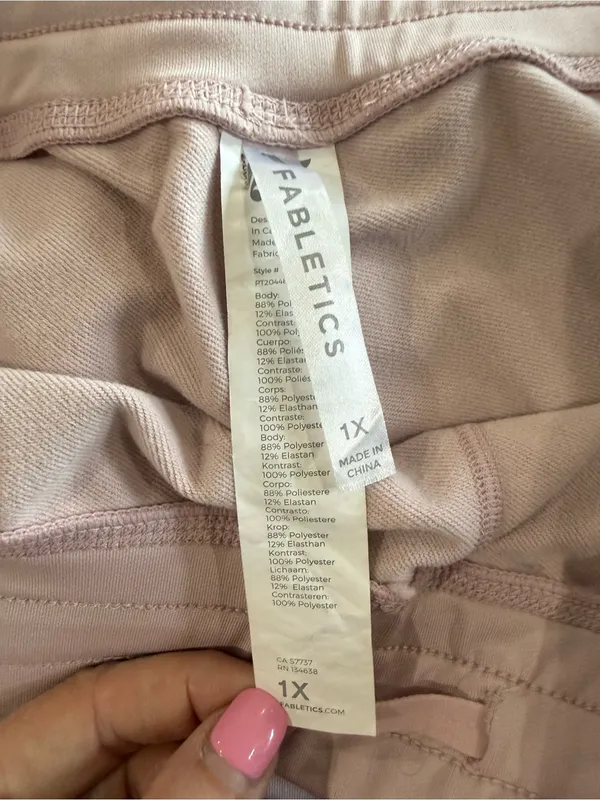 Fabletics Women's Track Joggers in Dusty Pink - Image 4