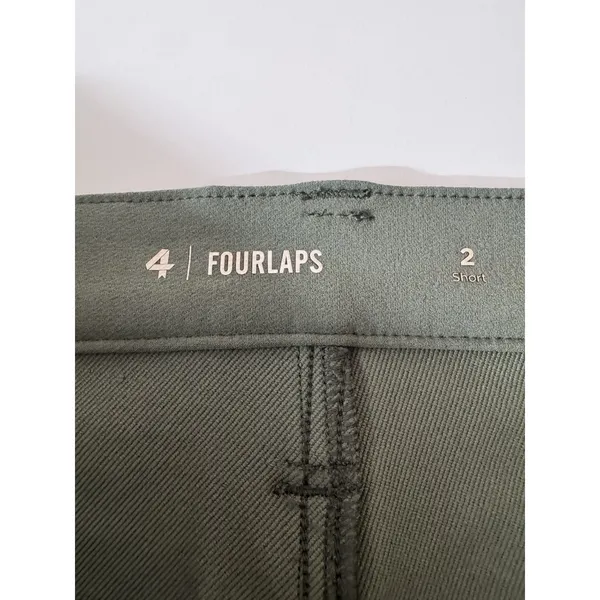 FourLaps Athletic Evolve Pants Women's Sz 2 Short Thyme Stretch Outdoor Casual - Image 4