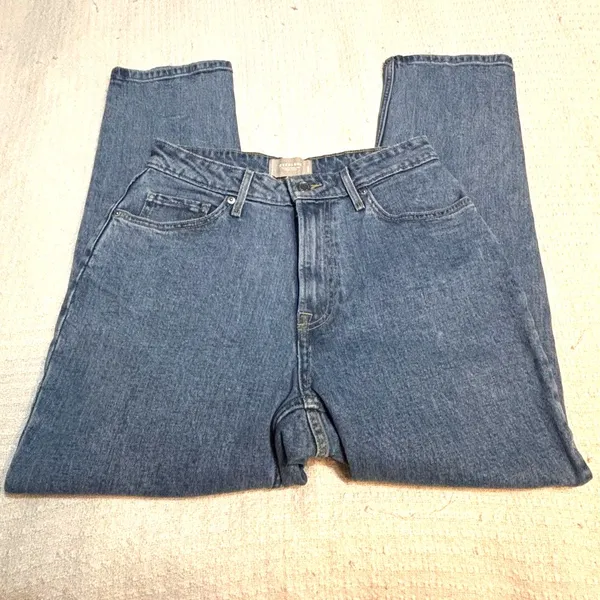 Everlane The Curvy Cheeky Jean Women’s 28 High Rise Crop Straight Leg - Image 8