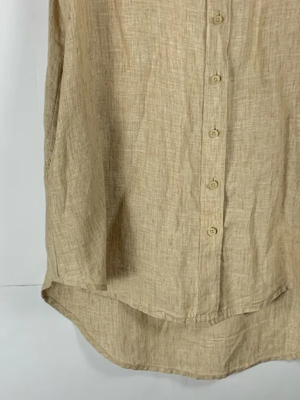 Onia Sleeveless Button-Front Swim Coverup in Beige - Image 14