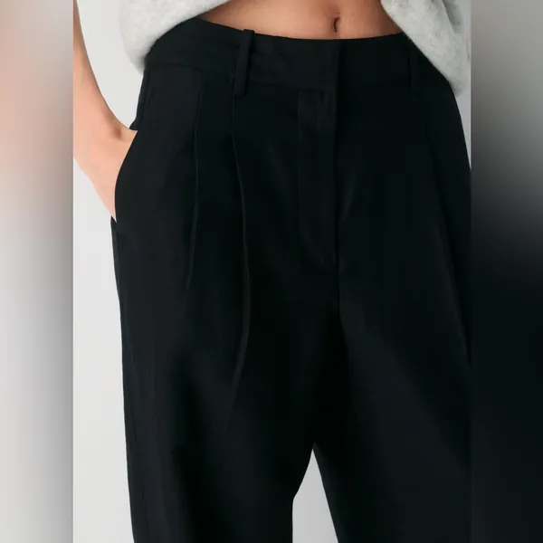 Aritzia x Wilfred The Effortless Pant- Linen High-waisted wide-leg linen pants - Image 6