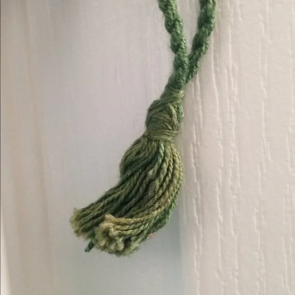FINAL MARKDOWN MIRRORED & Beaded Drawstring Pouch Green - Image 6