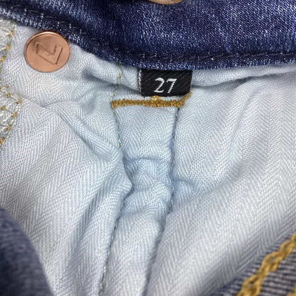 7 For All Mankind Skinny Jeans Size 27 Medium Wash New with Tag - Image 5