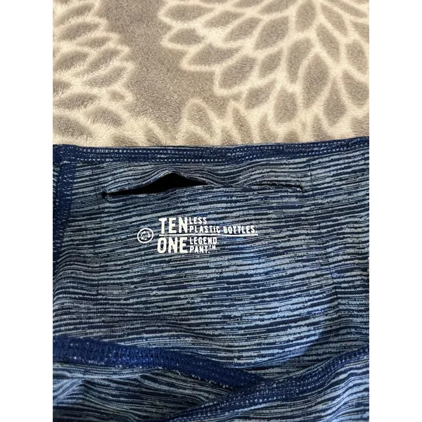 Nike Legend Dri-FIT Cropped Leggings‎ size Small Capri Blue Space Dye 90s Sporty - Image 4