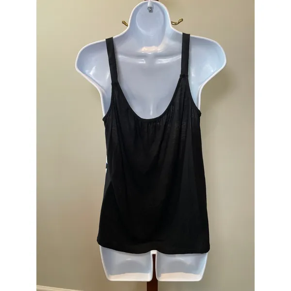 Express Floral & Black Mixed‑Fabric Cami – Size M - Image 2