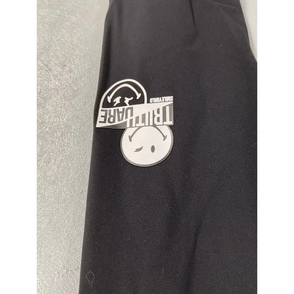 YiDian Womens Leggings Black Limited Edition Smiley Graphic Medium - Image 4