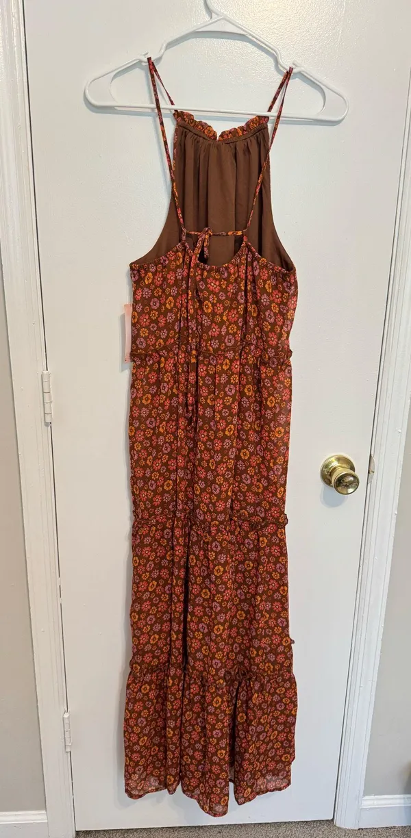 Floral Maxi Dress Size Large Multiple - Image 2