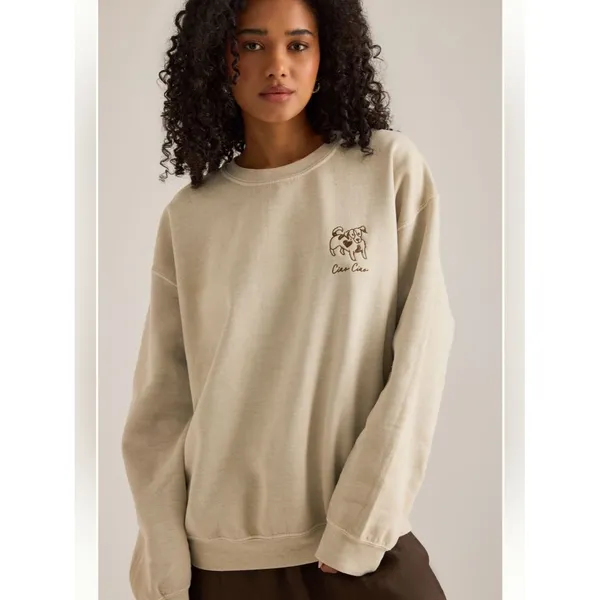 Anthropologie Embroidered Dog Sweatshirt - Image 4