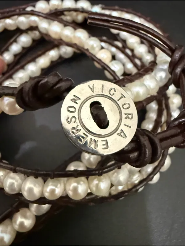 VICTORIA EMERSON Cultured Pearls 36” Wrap Bracelet - Image 5