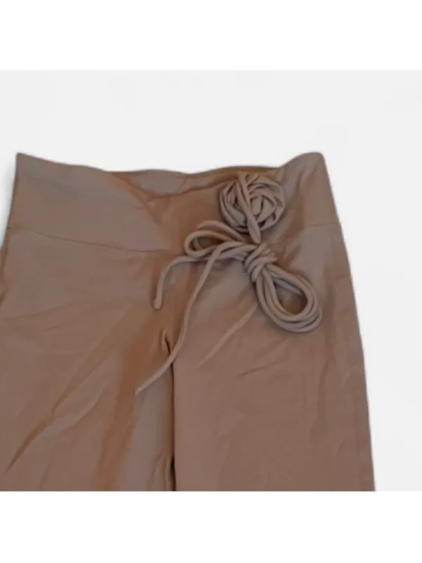 Halara Rosette Tie Wide Straight Yoga Pants Size Small Regular New - Image 4