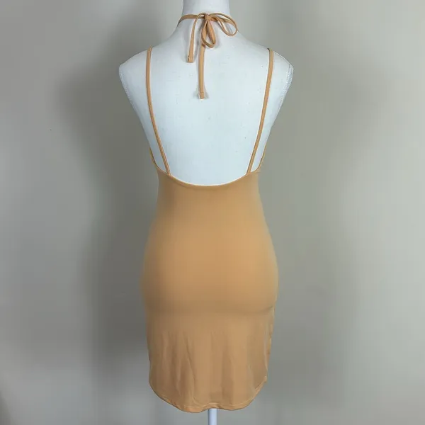 Abercrombie & Fitch‎ Peach Mini Dress Size XS - Image 3