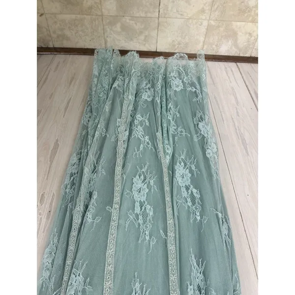 Anthropologie Bl-nk Rosnella Sleeveless Sweetheart Lace Midi Dress Fairy New - Image 7