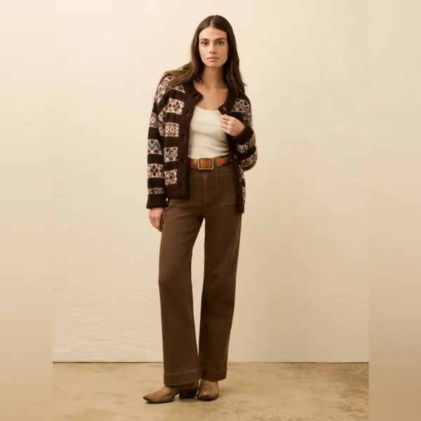 Faherty Stretch Terry Patch Pocket Pant - Walnut Brown 26 - Image 8