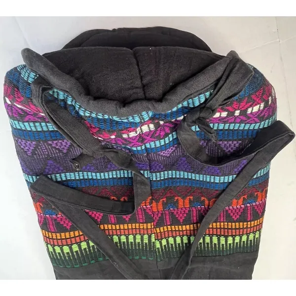 Lightweight Multicolor Boho Hippie Reusable Shopping‎ Backpack Nature Organics - Image 5