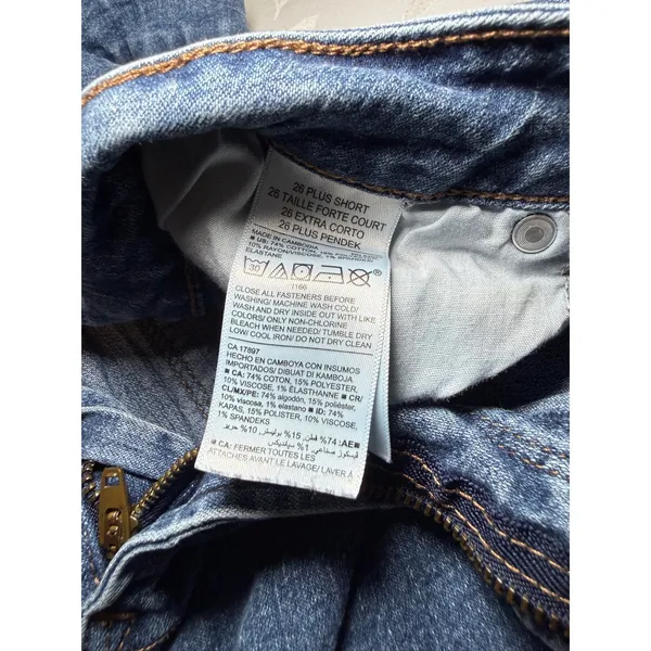 Old Navy Boot-Cut Jeans Womens 26 Plus Short Medium Wash Blue Stretch Denim - Image 7