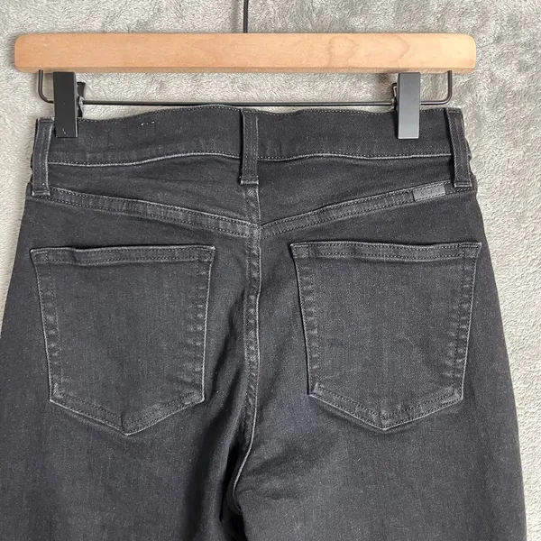 AYR Slim Straight Jeans Nox‎ Black Wash Size 25 Classic Minimalist Preppy Cotton - Image 3