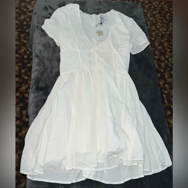 Princess Polly Pasque Mini Dress in White Size 6 New with tags - Image 12