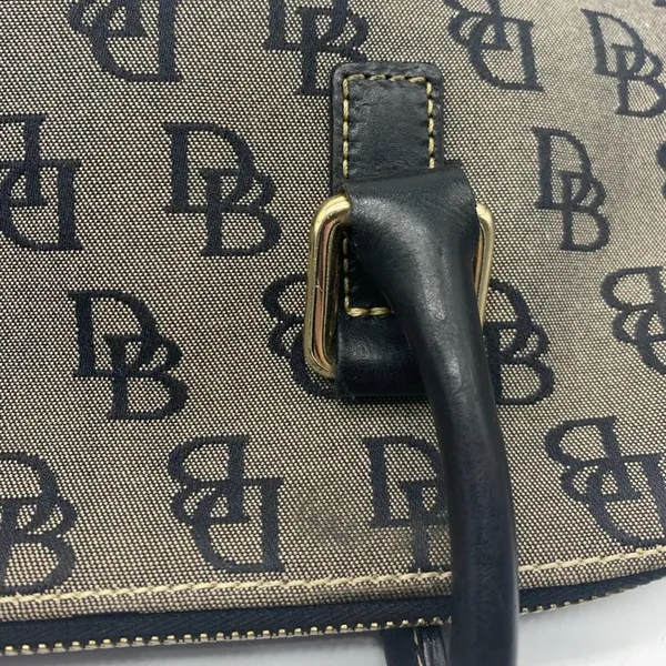 DOONEY & BOURKE black & gray signature D&B logo tote bag - Image 8
