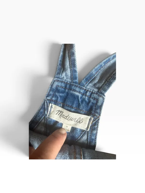 Madewell Women’s Blue Adirondack Short Overalls - Image 5