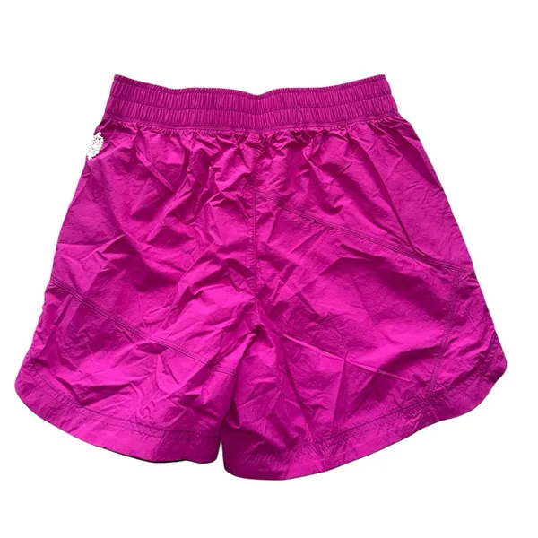 NEW Free People Bright Hot Pink Athletic Running Shorts Elastic Waist Flowy Gym - Image 4