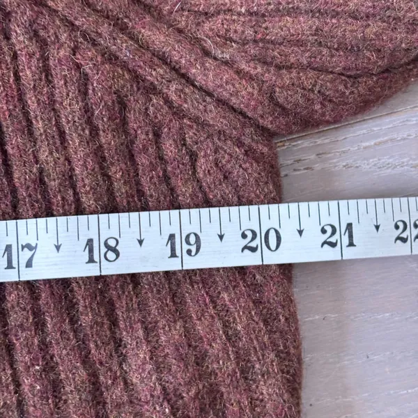 Vtg Newton Trading Co 100% Shetland Wool Sweater Jacket Sz‎ L Brown Cottagecore - Image 5