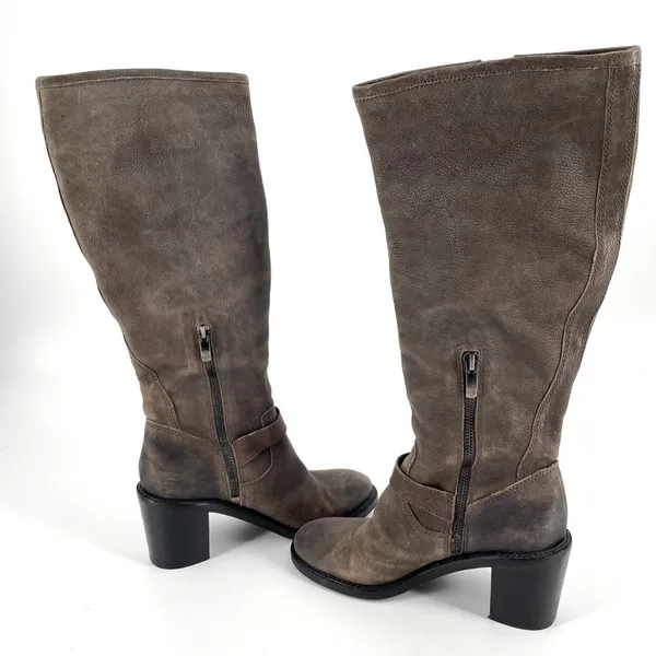 Vince Camuto Kepner Western Cowgirl Zip Knee High Leather Boots - Image 3