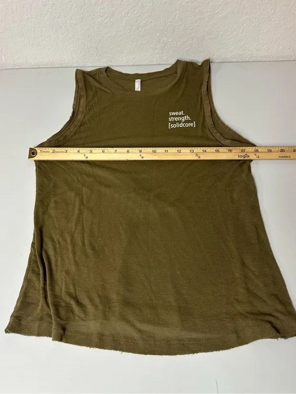 Free People Movement Ribbed Cotton Blend Boho Athletic Casual Tank Size Medium - Image 6