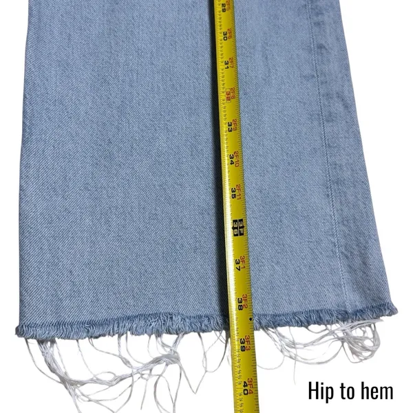 Agolde Ren High Rise Wide Leg Jeans Lightwash Capsule‎ Comfort Minimalist 28 - Image 14