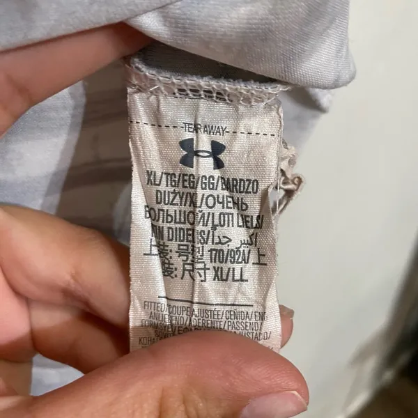 Under Armour White Half Zip Pullover Sz XL - Image 6