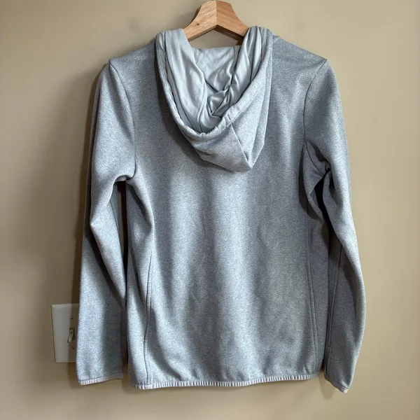 The North Face Full Zip Fleece Hoodie Medium Gray Womens Polyester Activewear - Image 6