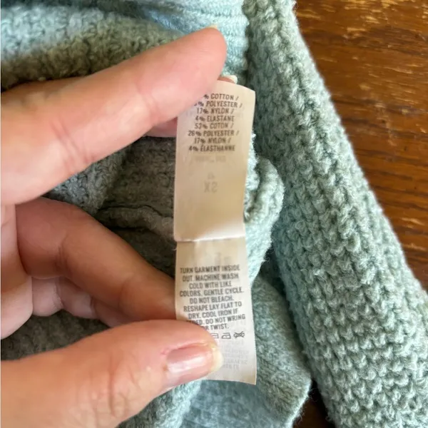 Aerie Waffle Knit Pullover Hoodie X-Small - Image 3