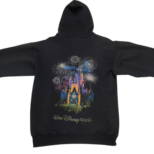 Walt Disney World Magic Castle Black Zip Jacket Size Medium - Image 6