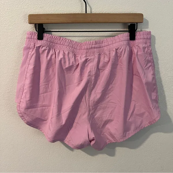 Juicy Couture Pink Lightweight Womens Drawstring Shorts Built In Briefs‎ Size L - Image 6