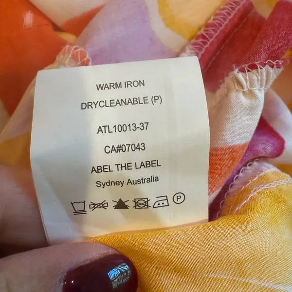 ABEL‎ THE LABEL Swish Printed High Low Dress size Medium - Image 5