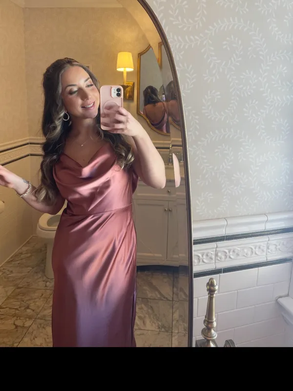 Reverly Skye dress copper rose 8 satin - Image 2