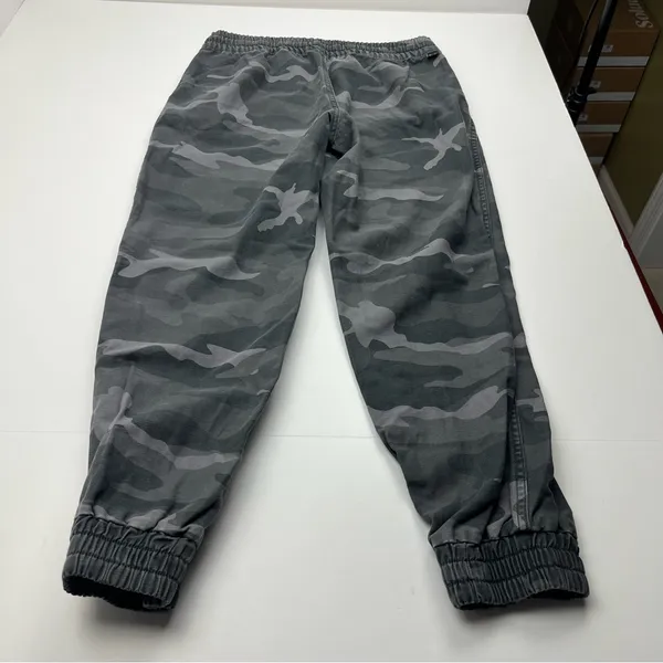 Aritzia TNA‎ Camouflage Mid Rise Gray Grey Jogger Style Cotton Pant Women Medium - Image 12