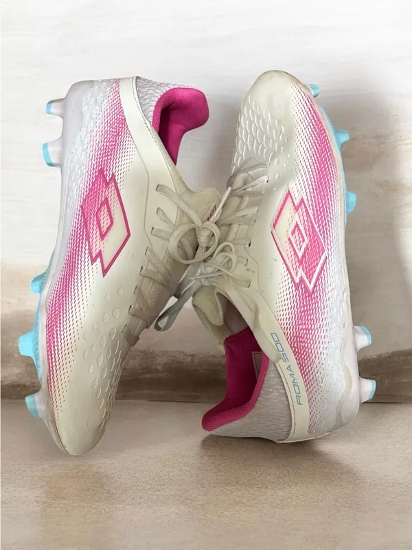 OTTO White and Pink Women's Athletic Sneakers Size 5 - Image 2