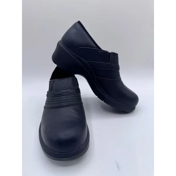 Ariat Steel Toe Leather Safety Work Clogs Slip On Black Women's 7.5B - Image 9