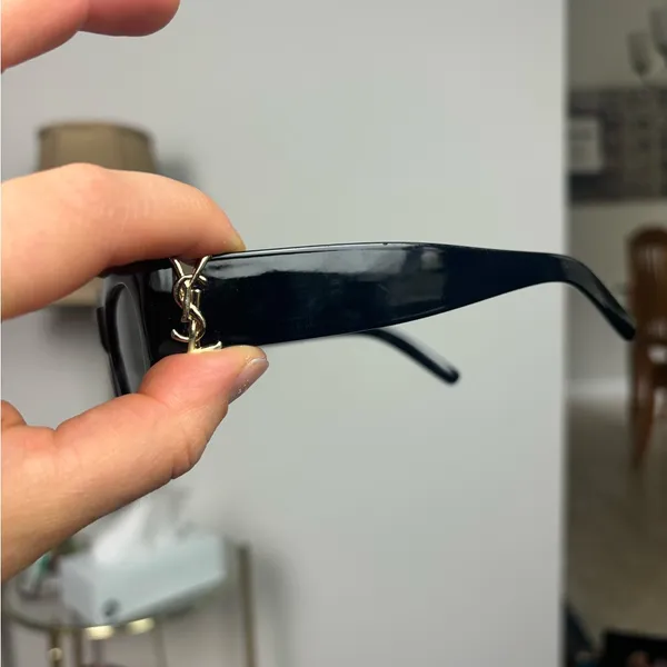 Saint Laurent Sunglasses SL M94 001‎ Shiny Black Frame Grey Lens - Image 6