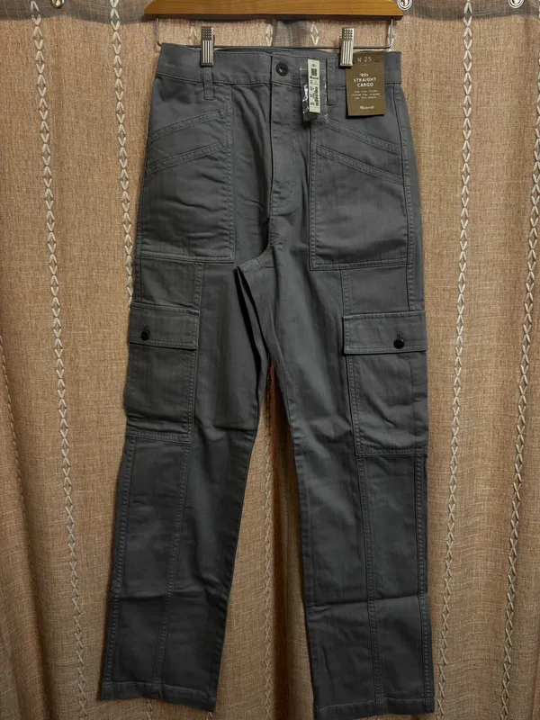 Madewell Grey 90’s Straight Cargo Pant 25 - Image 3