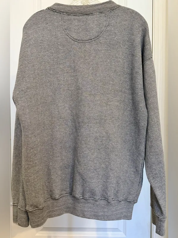 Riddell San Francisco 49ers Houndstooth Crewneck Sweatshirt NFL Gray Black White - Image 2