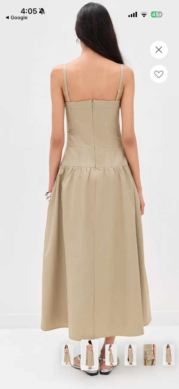 Pixie Market Utility Dress Tan Size XS - Image 2