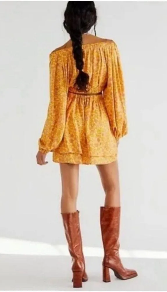 Free people, Jael Printed Mini Dress size M A36 - Image 4