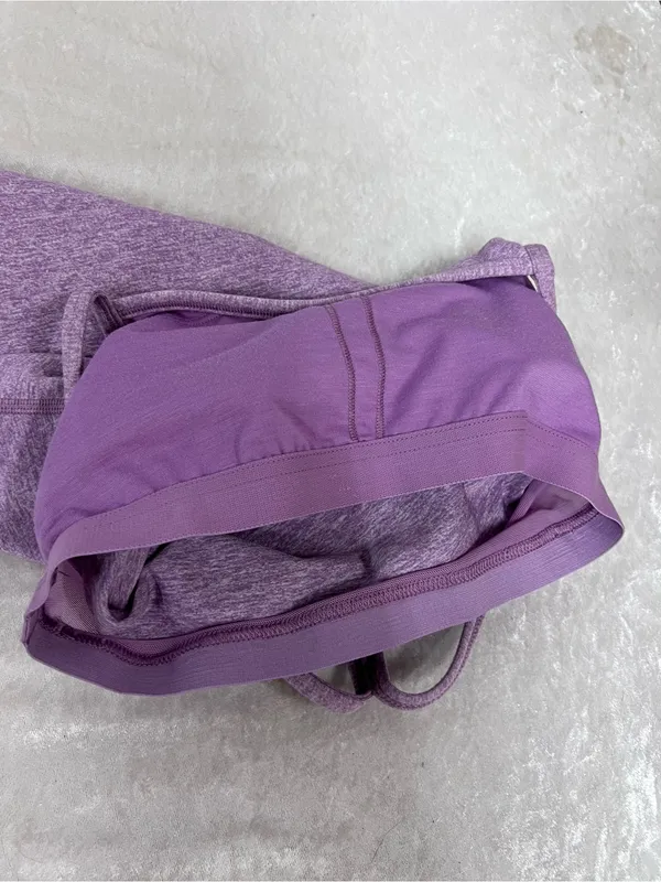 Lululemon Lavender purple Cami tank top 4 athletic built in bra pads missing - Image 7
