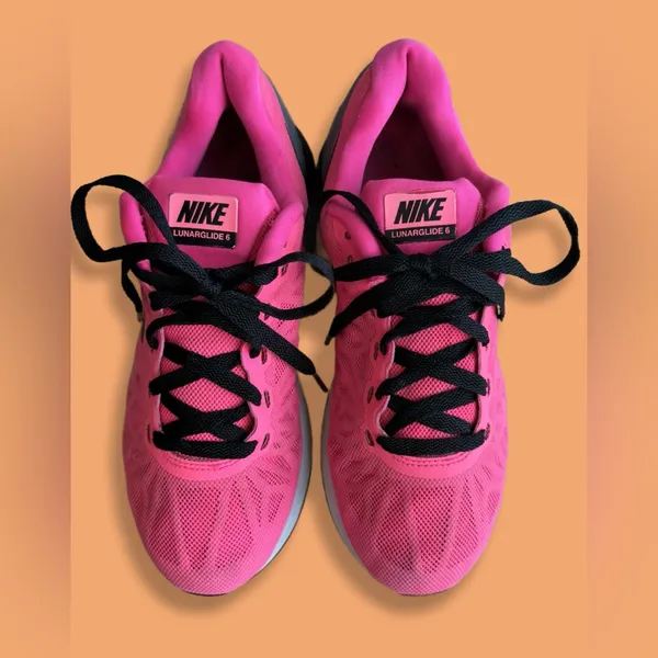 Women’s NIKE Lunar Glide 6 Raspberry Size: 8.5 - Image 2