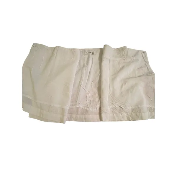 Glassons Skirt Womens 8 Size White Mini Wrap Euro Flax Linen Viscose #EE2-2‎ - Image 9