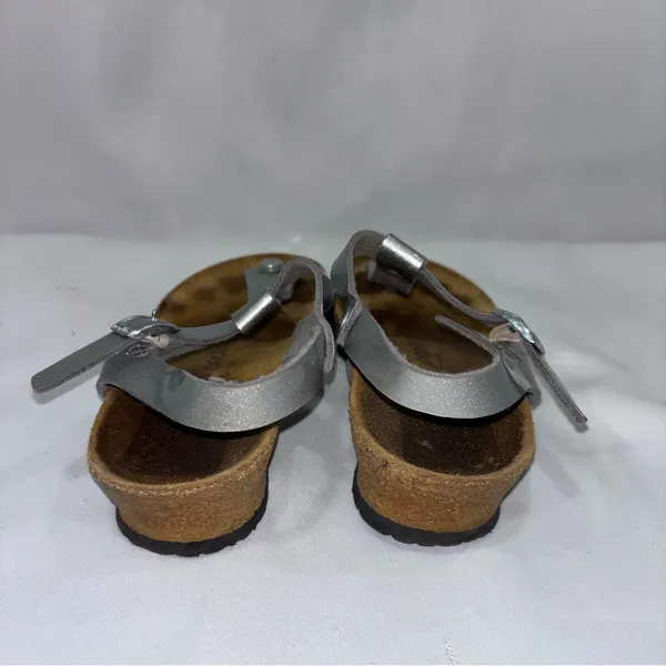 Papillio Women's Ashley Ankle Strap Thong Sandal in metallic silver - Image 4
